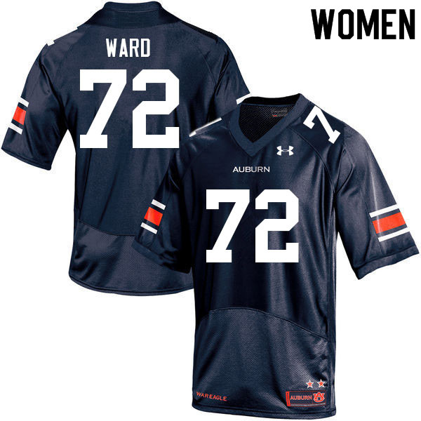 Auburn Tigers Women's Brady Ward #72 Navy Under Armour Stitched College 2021 NCAA Authentic Football Jersey CYC7474KS